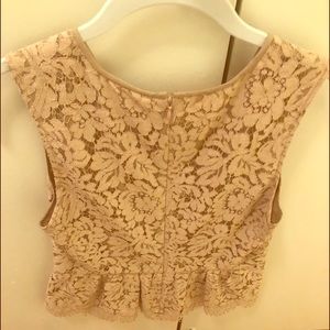 Jcrew peplum lace top